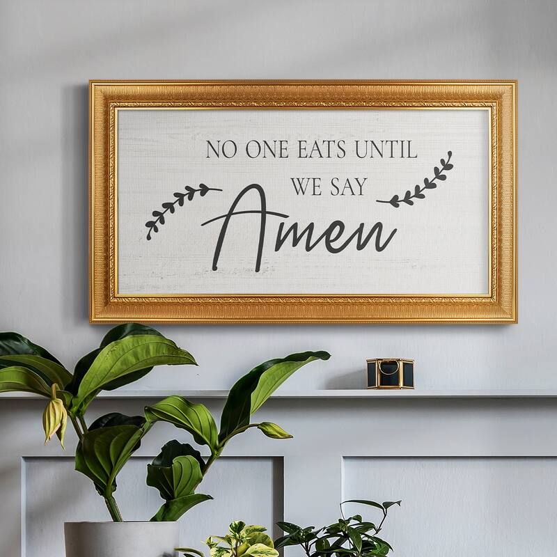 Navy Gold Map Premium Framed Canvas- Ready to Hang