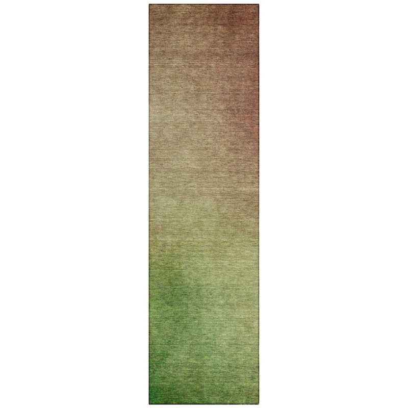 Machine Washable Indoor/ Outdoor Chantille Modern Ombre Rug