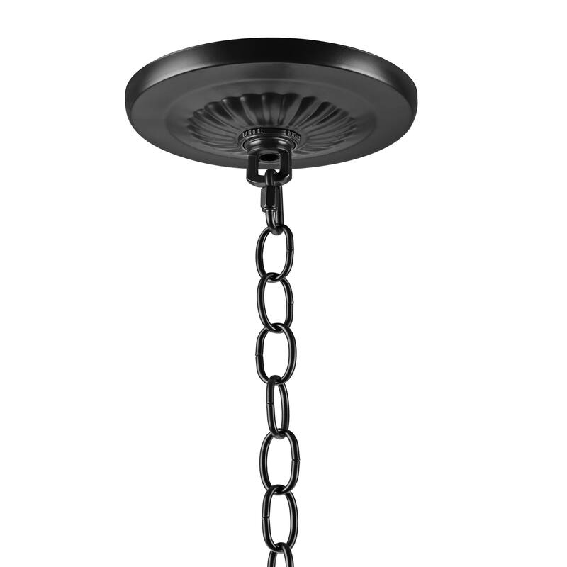 Aspen Creative Transitional Chandelier&Light Fixture Canopy Kit w/Collar Loop&6Ft. Chain,ORB Finish,4-3/4"Dia.,1"Center Hole