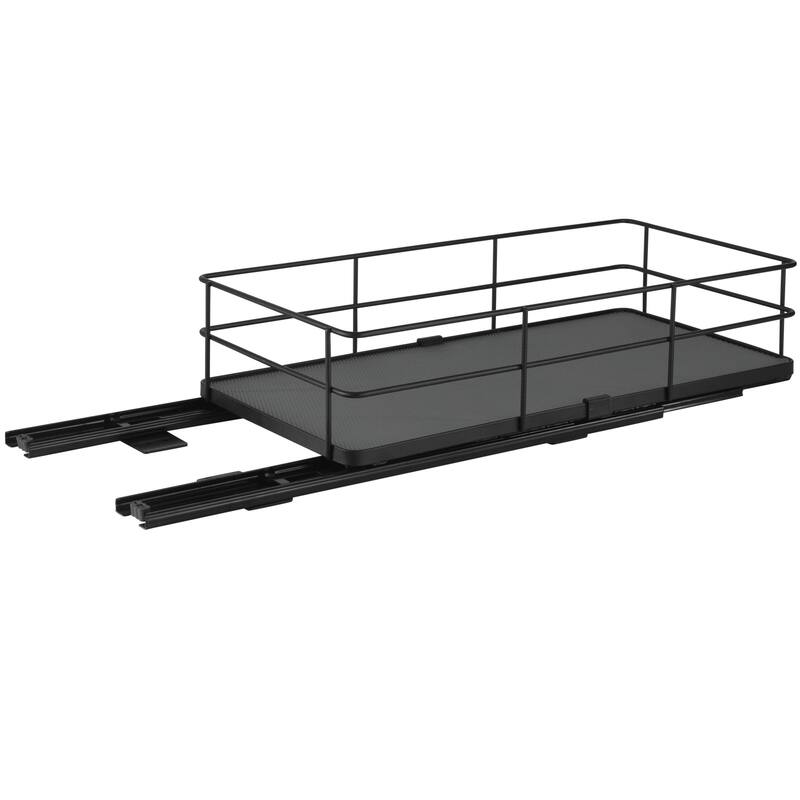 Organize It All Slide Out Shelf Organizer in Matte Black