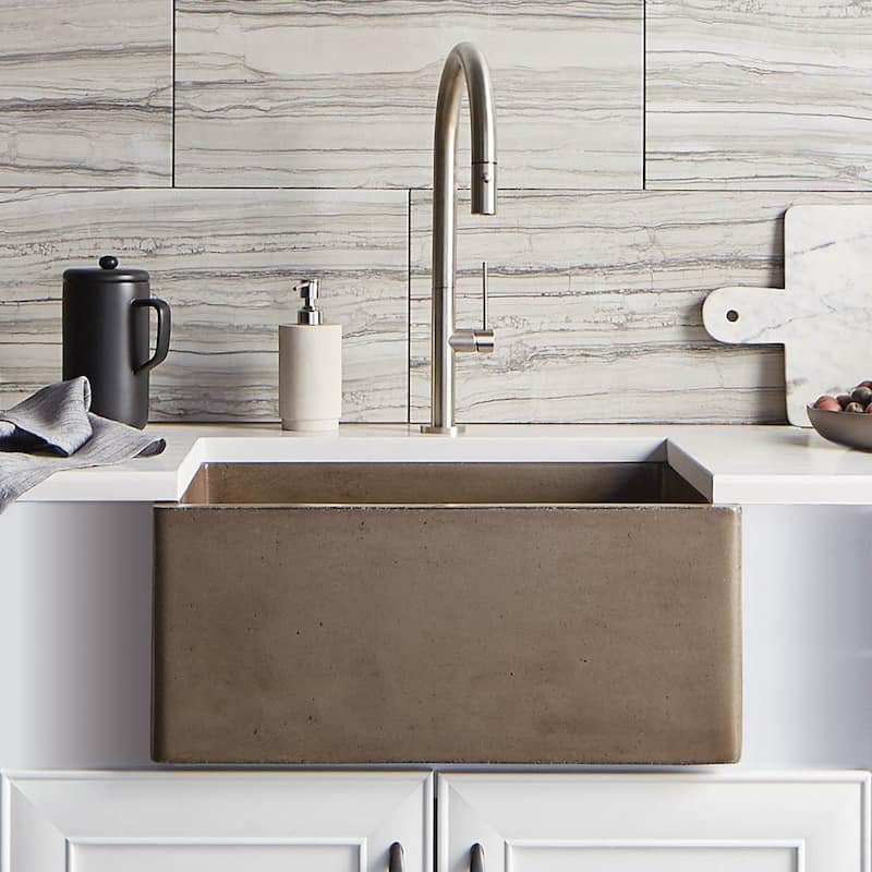NativeStone Farmhouse 24" Kitchen Sink - 24" x 18" x 10.25"