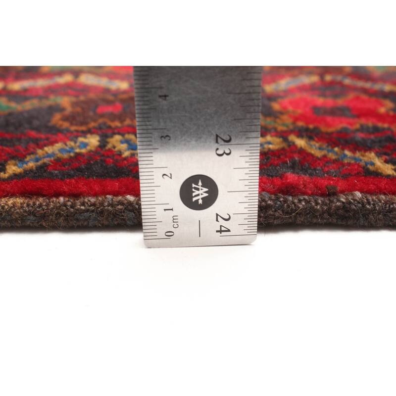 ECARPETGALLERY Hand-knotted Teimani Red Wool Rug - 3'8 x 6'2