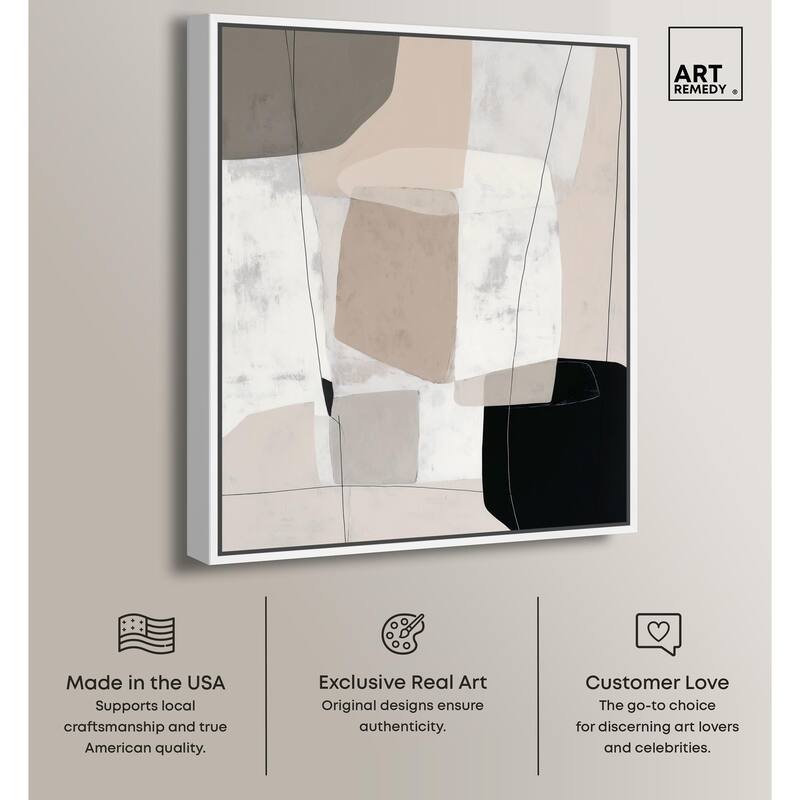 Neutral Forms I Canvas by Art Remedy