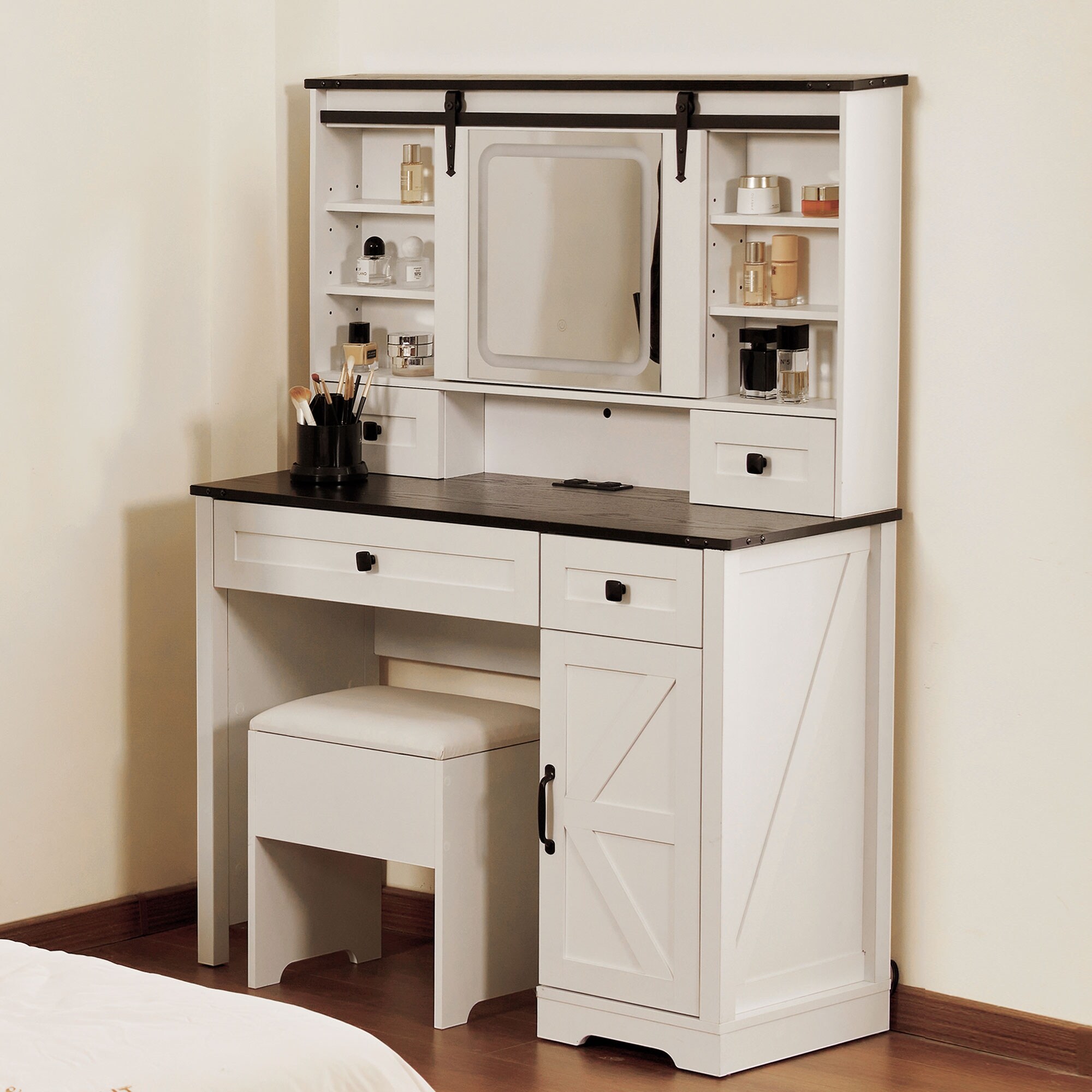 Makeup vanity farmhouse deals