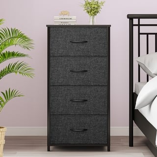 Modern 4/8/10-drawer Fabric Dresser Storage Tower with Wood Top