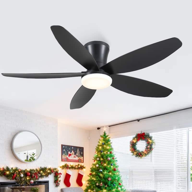 36/42/48 Inches Flush Mount Ceiling Fan for Small Room,Living Room,Bedroom,Patio