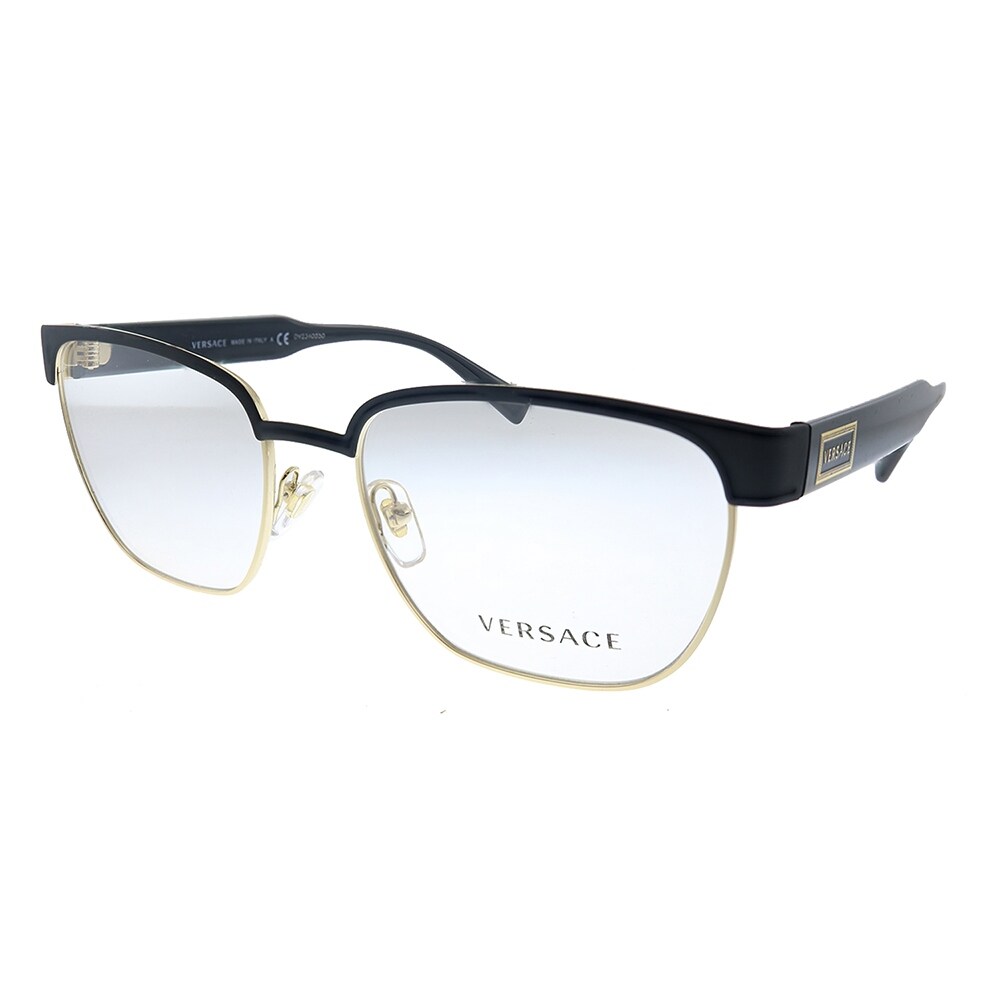 Versace VE 1264 1436 54mm Unisex Matte Black Gold Frame Eyeglasses 54mm