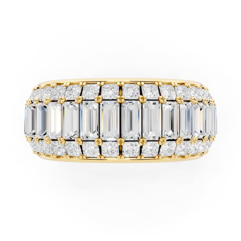Auriya 14k Gold 2 1/2ctw Lab Grown Diamond Anniversary Ring (E-F VS)
