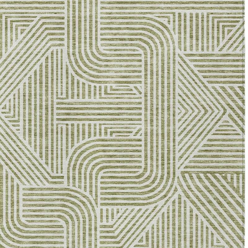 HomeRoots Abstract Transitional Rectangle Outdoor Rug