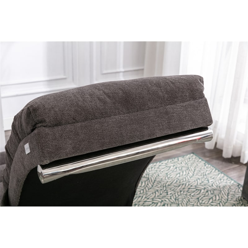 Linen Chaise Lounge Indoor Chair