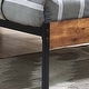 preview thumbnail 7 of 23, VECELO Twin Size Kids Bed Industrial Platform Bed Frame with Wood Headboard,Twin Size Bed Set of 2