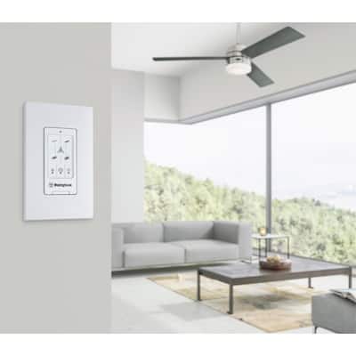 Westinghouse Lighting Four Speed Ceiling Fan and LED Light Wall Control