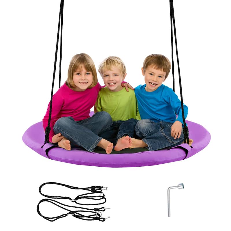 Goplus 40" Flying Saucer Tree Swing Indoor Outdoor Play Set Kids - See Details