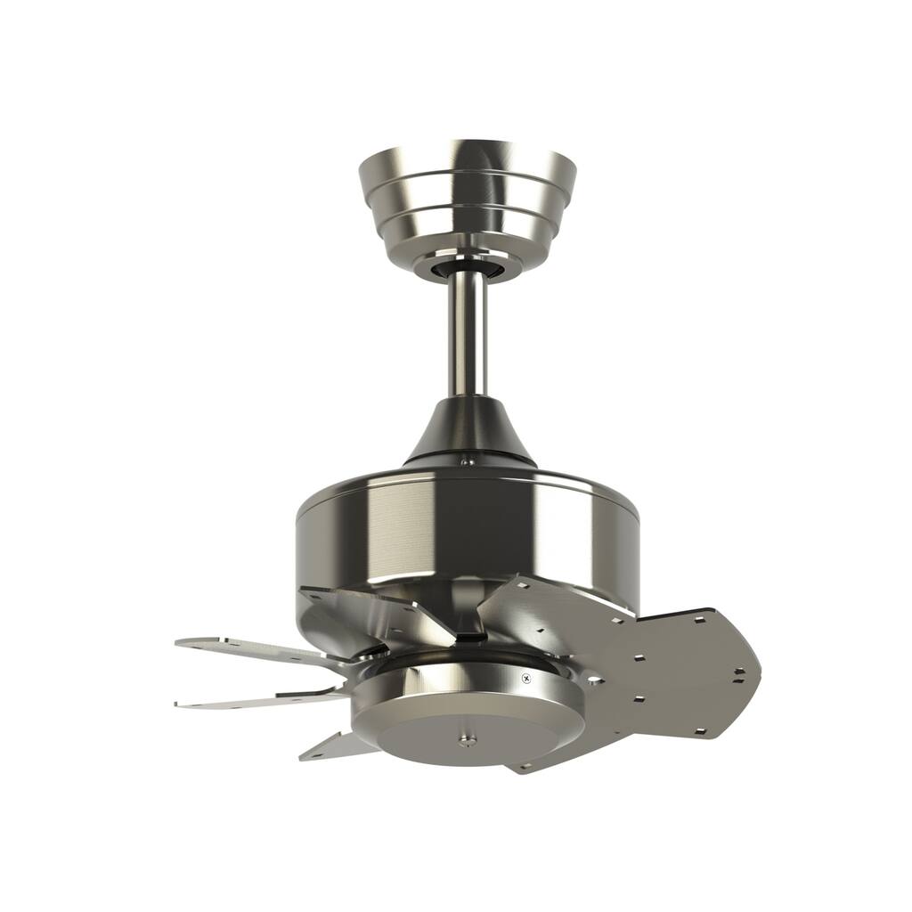 Fanimation Levon Custom Indoor/Outdoor Smart Ceiling Fan DC Motor - Brushed Nickel