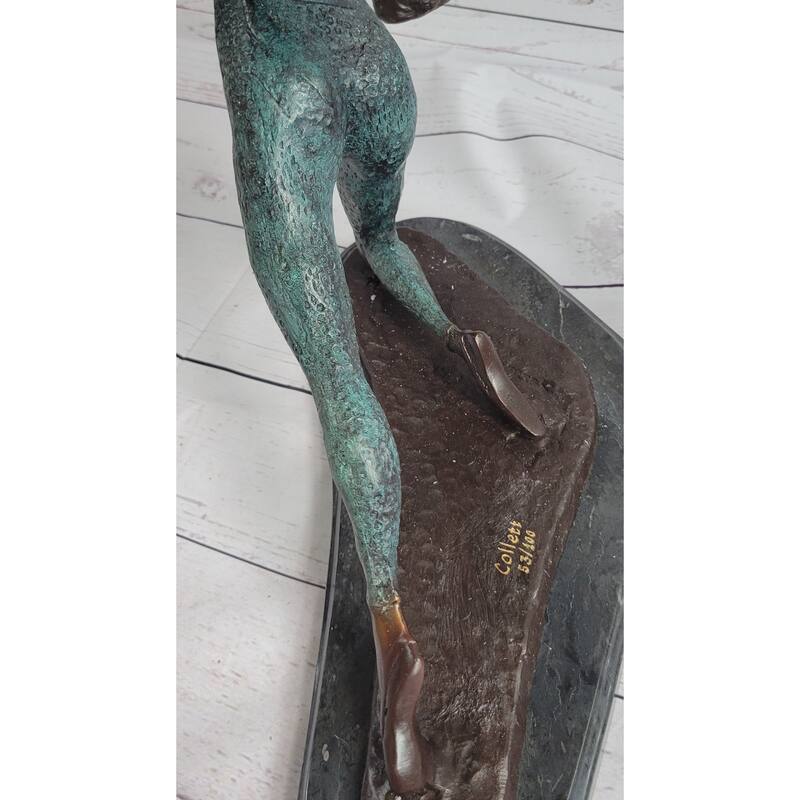 Rhythmic Gymnast Olympic Memorabilia By Collett Bronze Sculpture Hotcast Statue