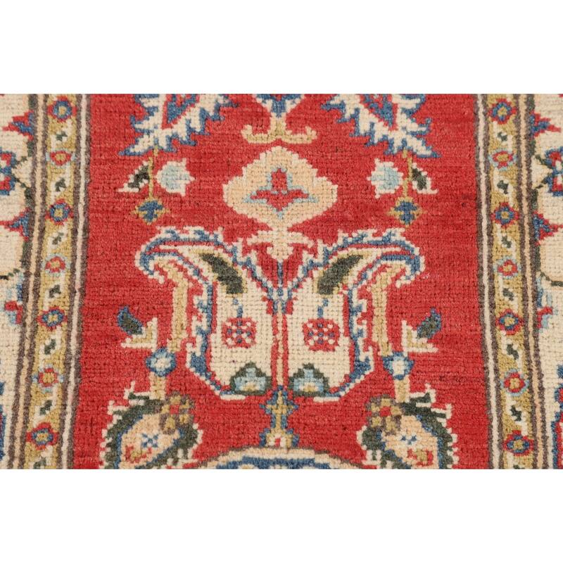 Kazak Oriental Runner Rug Handmade Wool Carpet - 2'1" x 5'9"