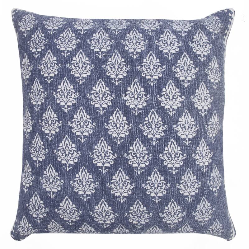 Sevita Traditional Fairytale Motif Throw Pillow, Single or Set of 2 - 20" x 20" - Vintage White - Single - Accent
