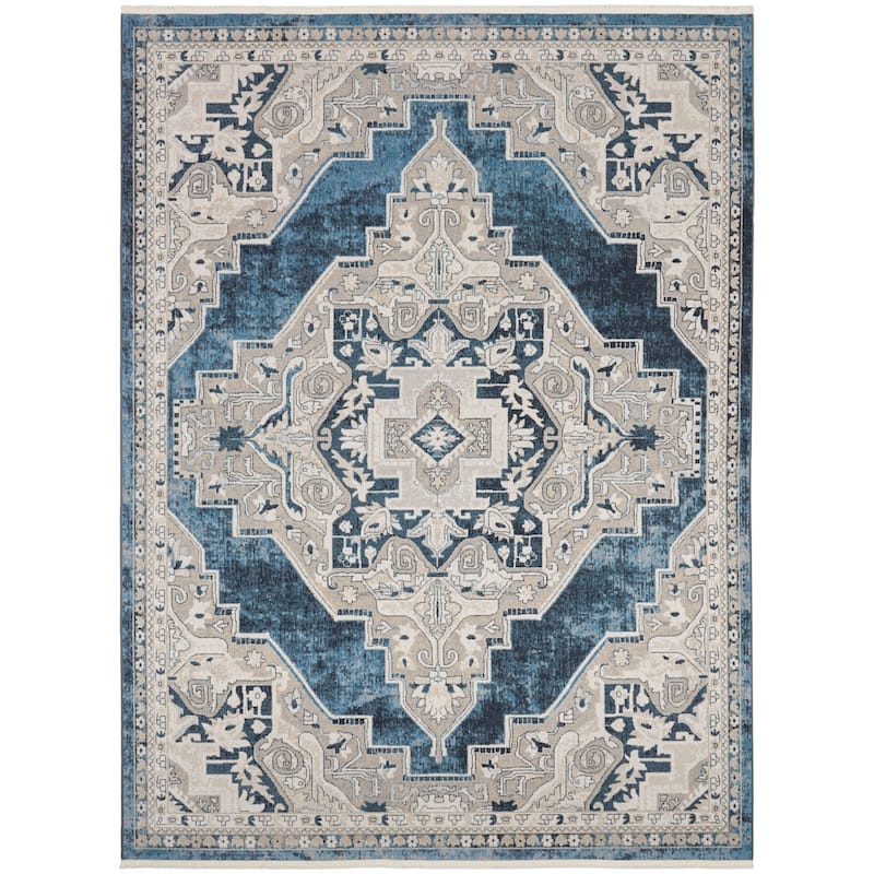 Nourison Geneva Traditional Bordered Area Rug.