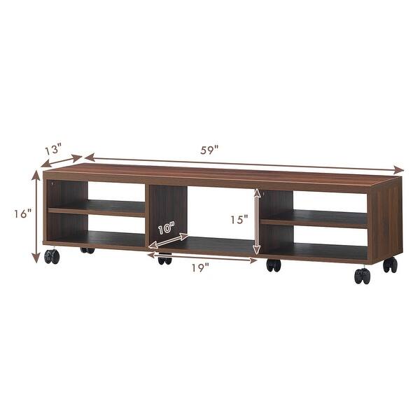Shop Costway Tv Stand Unit Media Center Console Shelf Cabinet Hold