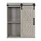 preview thumbnail 47 of 57, Kate and Laurel Cates Decorative Wood Cabinet with Sliding Barn Door - 22x28