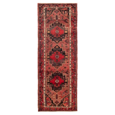 ECARPETGALLERY Hand-knotted Anadol Copper Wool Rug - 3'7 x 10'2