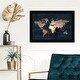 preview thumbnail 13 of 19, Oliver Gal 'Mapamundi Copper' Maps and Flags Framed Wall Art Prints World Maps - Bronze, Blue 15 x 10 - Black