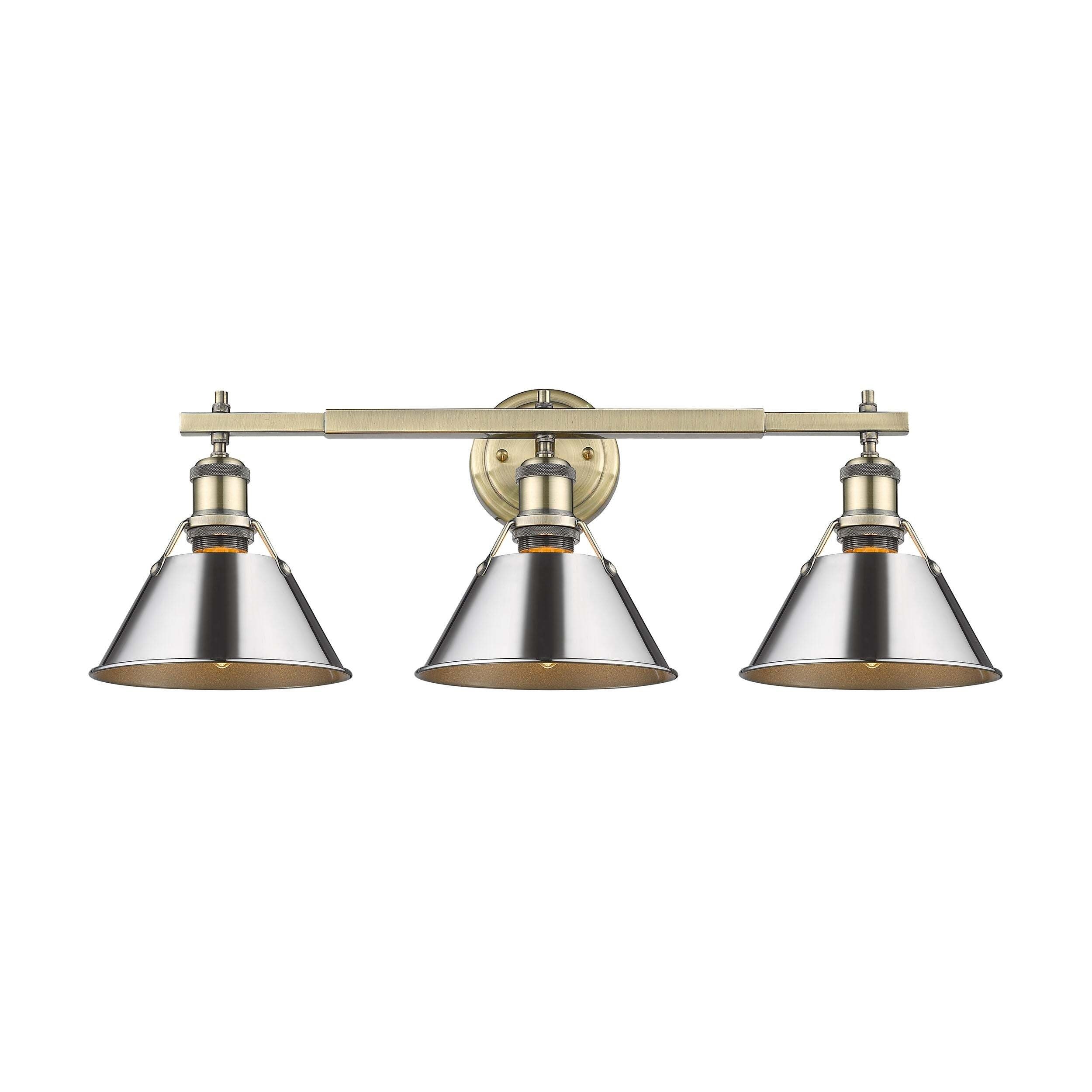 Golden Lighting Orwell 3-Light Vanity Light