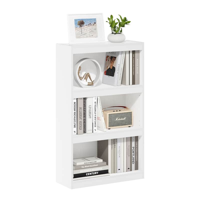 Furinno JAYA Enhanced Home Bookcase 3-Tier Adjustable Bookshelf