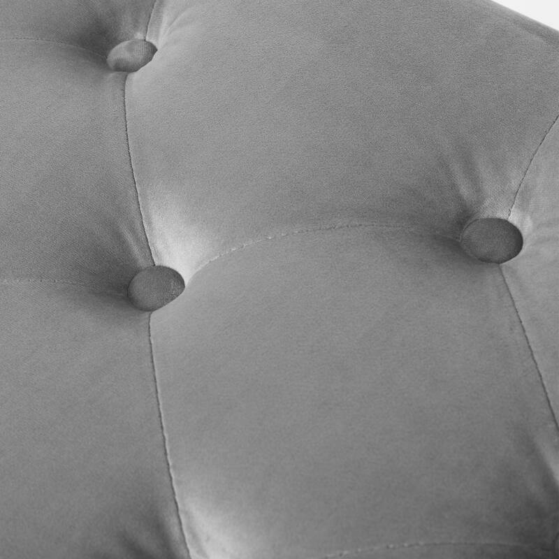 Modern 44" Length Button Tufted Bench