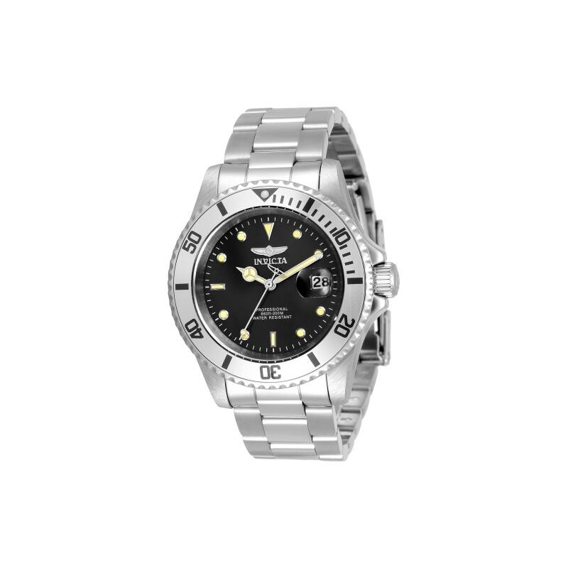 Invicta Men's 33943 Pro Diver Quartz 3 Hand Grey Dial Watch