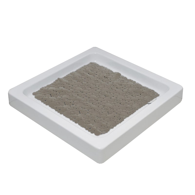 Bubbles Non-Slip Square Shower Mat 20 L X 20 W