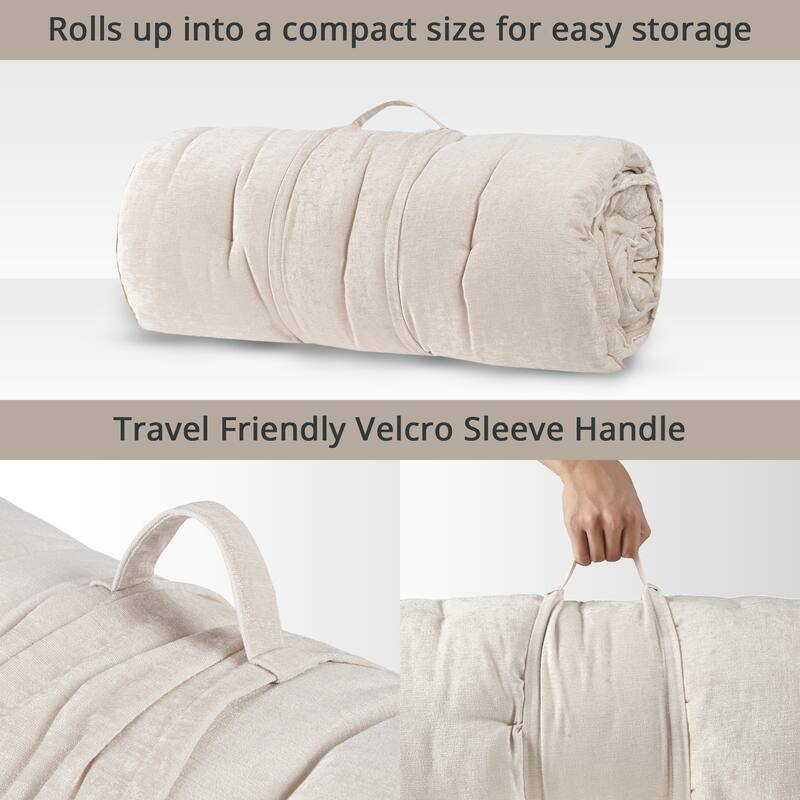 Intelligent Designs Arwen Poly Chenille Lounge Floor Pillow