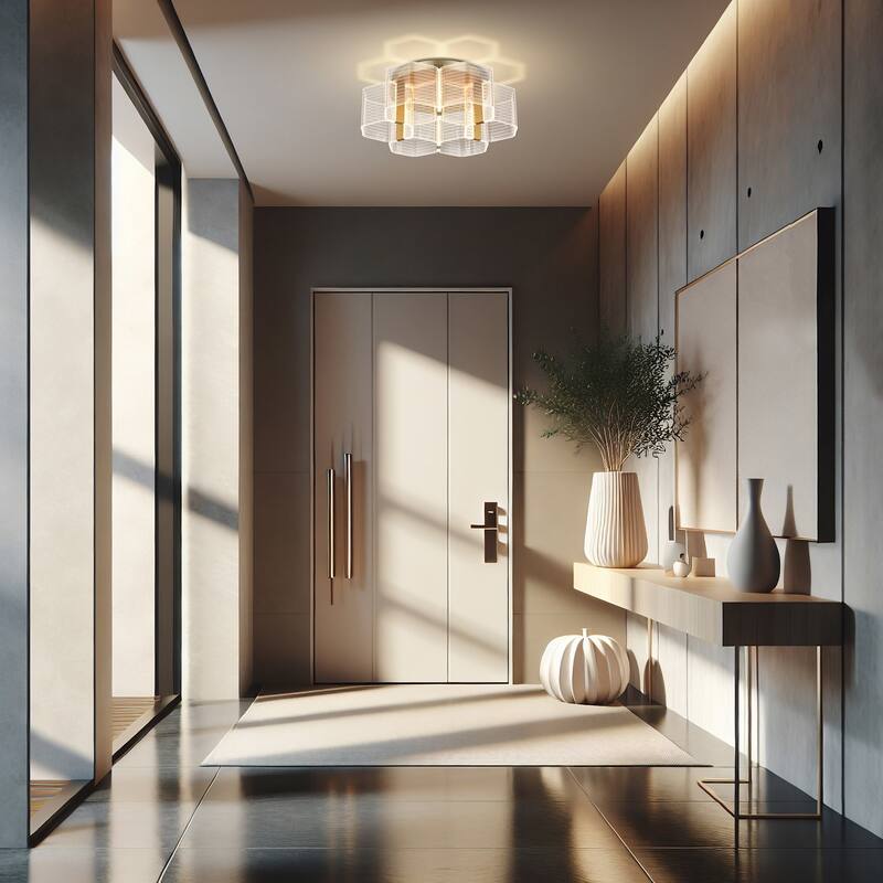 Nuvo Lighting 62/2402 Kenzo 21" Wide Semi-Flush LED Ceiling Fixture
