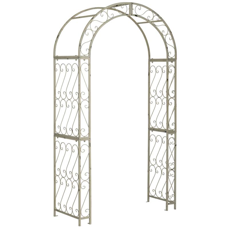 SAFAVIEH Outdoor Isabela Victorian Scroll Iron Arch