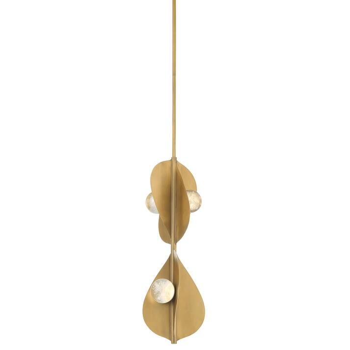 Minka Lavery 3976-L Pod 4 Light 9" Wide Integrated LED Pendant with - Legacy Brass