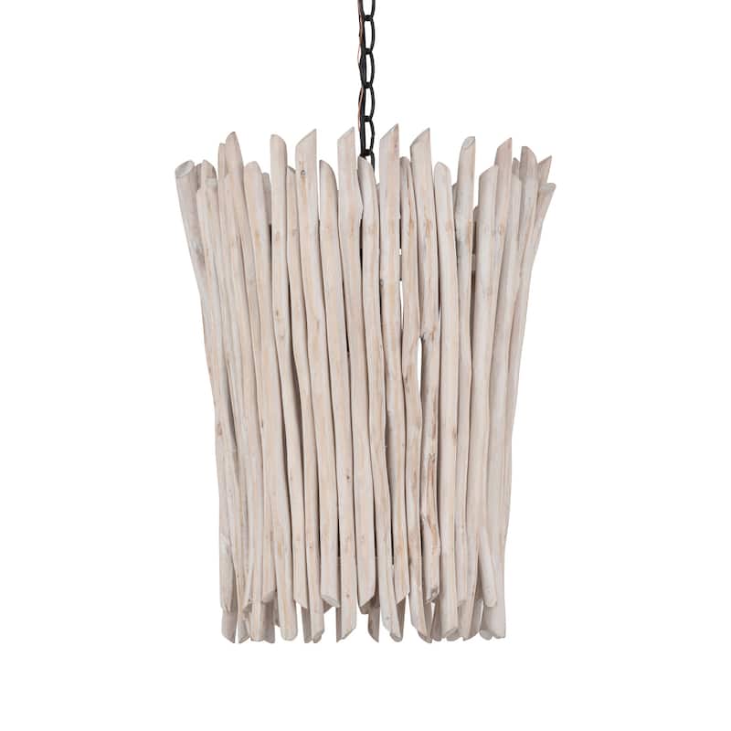 Maxim 22421 Baywood 14" Wide Wood Pendant