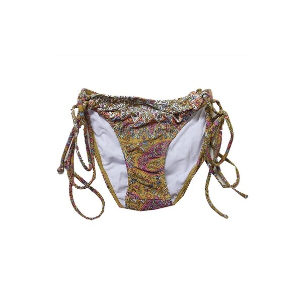 O'Neill Brown Multi Cozmo Tie Side Bikini Bottom XL