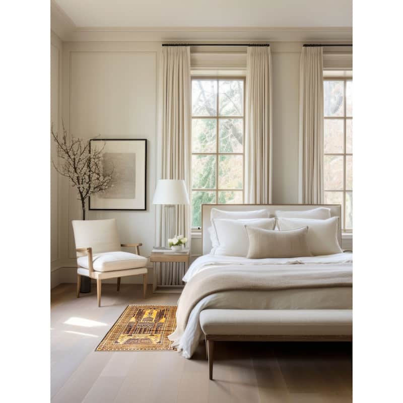 ECARPETGALLERY Hand-knotted Teimani Beige Wool Rug - 2'7 x 4'4