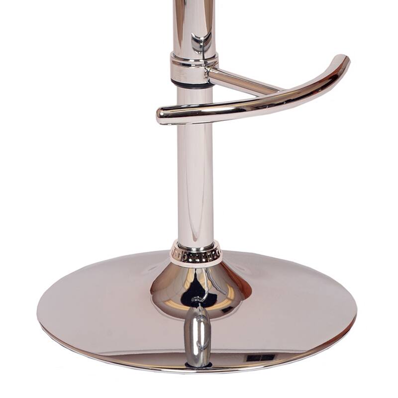 Wooden Open Back Barstool with Adjustable Pedestal Base - 35 H x 19 W x 20 L Inches