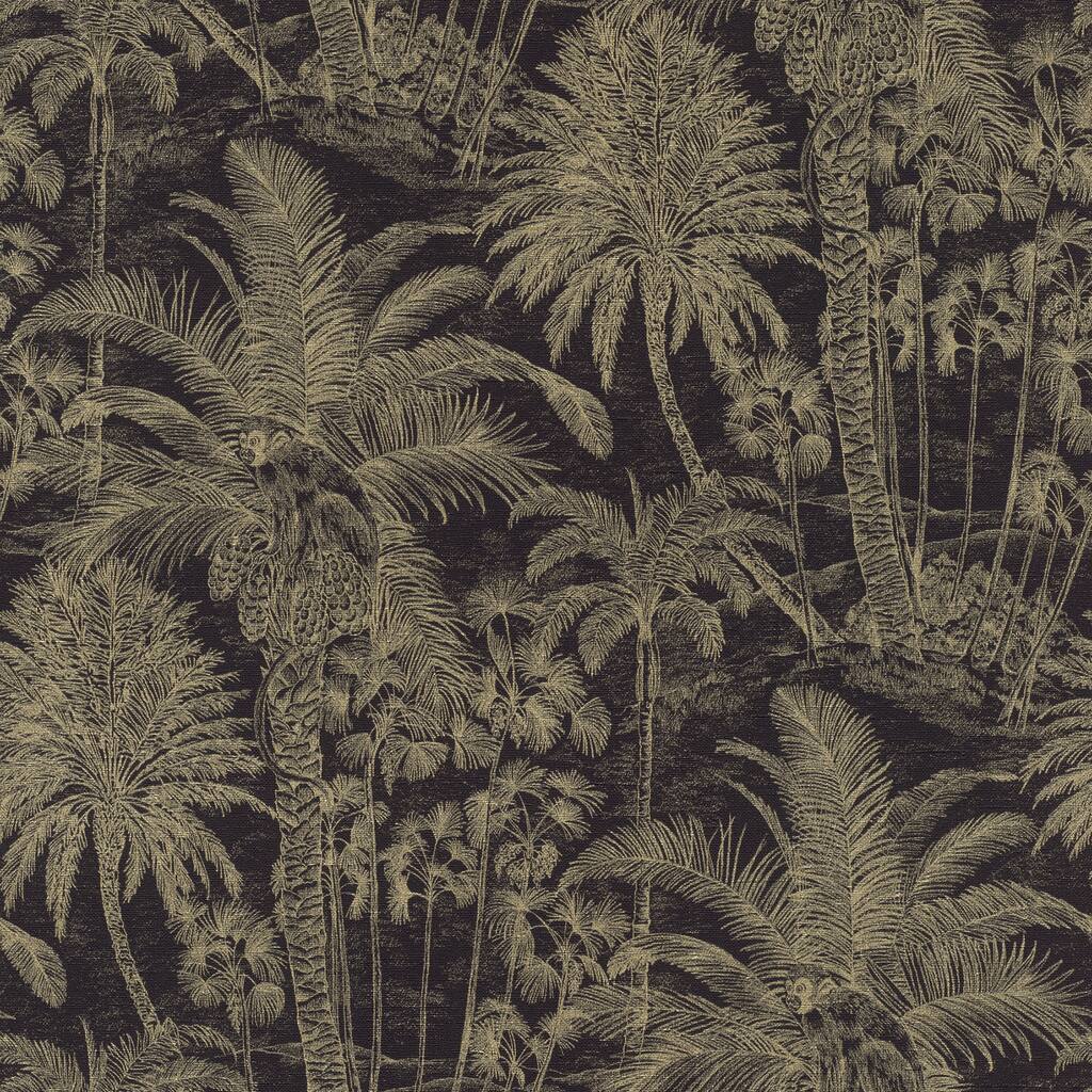Advantage Yubi Black Palm Trees Wallpaper - 20.9in x 396in x 0.025in - 20.9in x 396in x 0.025in