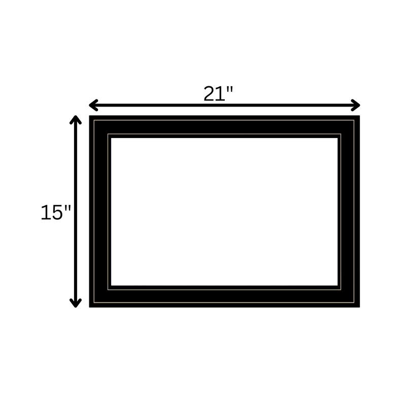 Framed Wall Art - Humorous "Marriage is a Beach", Black Frame