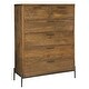 preview thumbnail 2 of 0, Bedford 6-drawer Tall Bedroom Dresser Brown