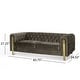preview thumbnail 5 of 32, Keyser Modern Glam Tufted Velvet 3 Seater Sofa by Christopher Knight Home - 83.75" L x 34.50" W x 27.25" H