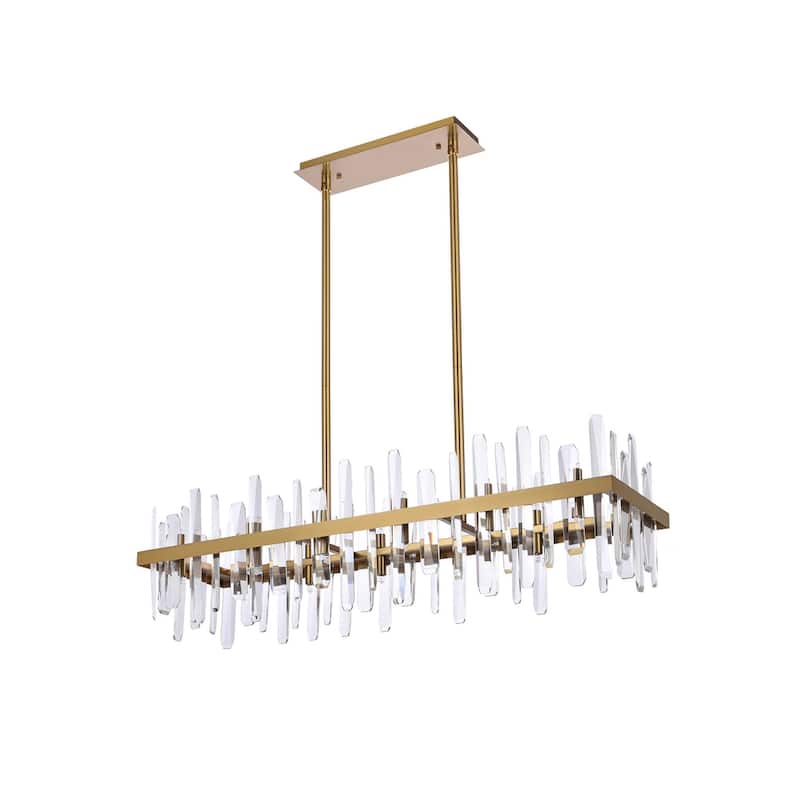 Indigo Home 42 inch crystal rectangle chandelier