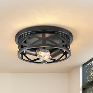 CO-Z 2-Lights Flush Mount Ceiling Light Fixtures Set of 2