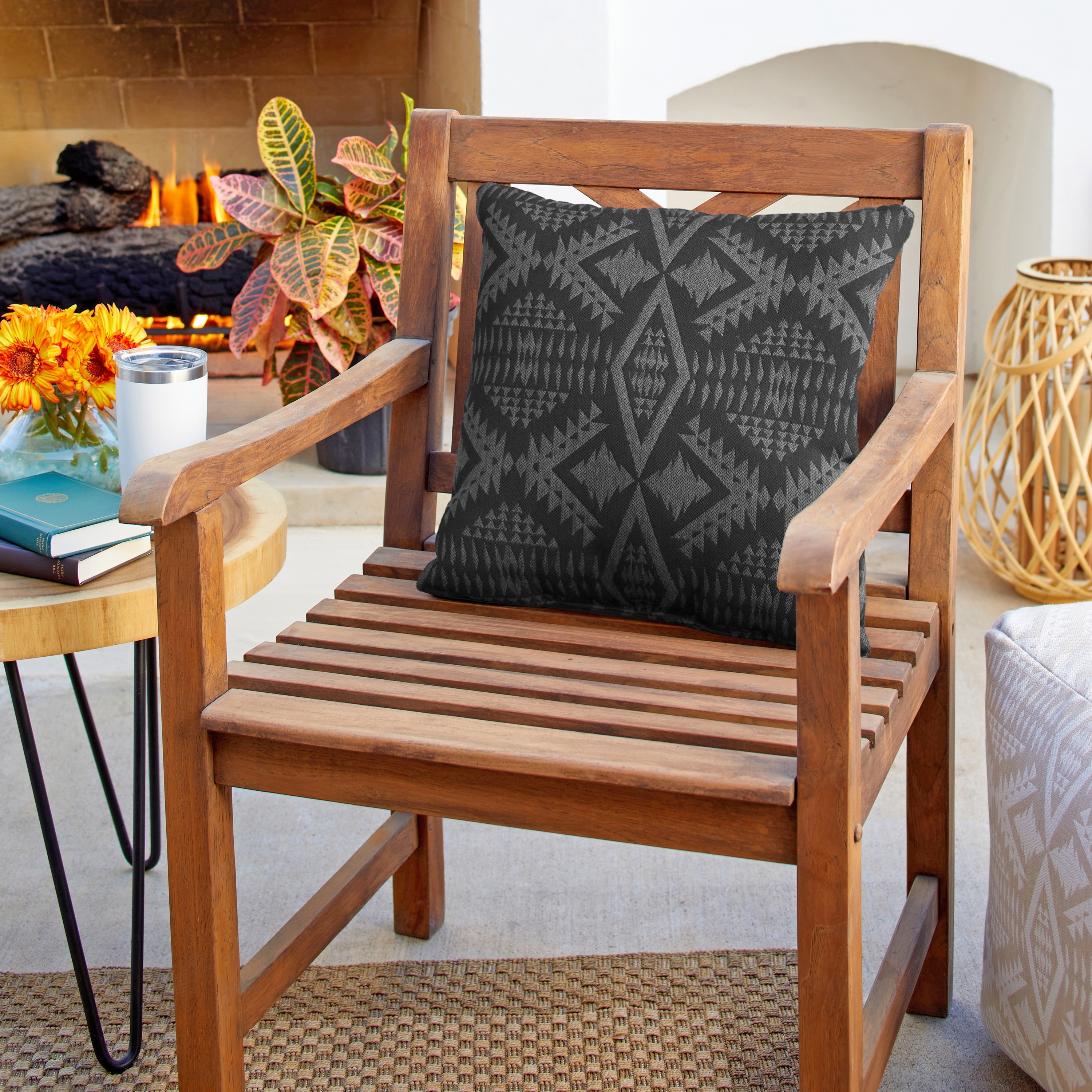 Sorra Home Sunbrella Pendleton Outdoor Knife Edge Pillow Single