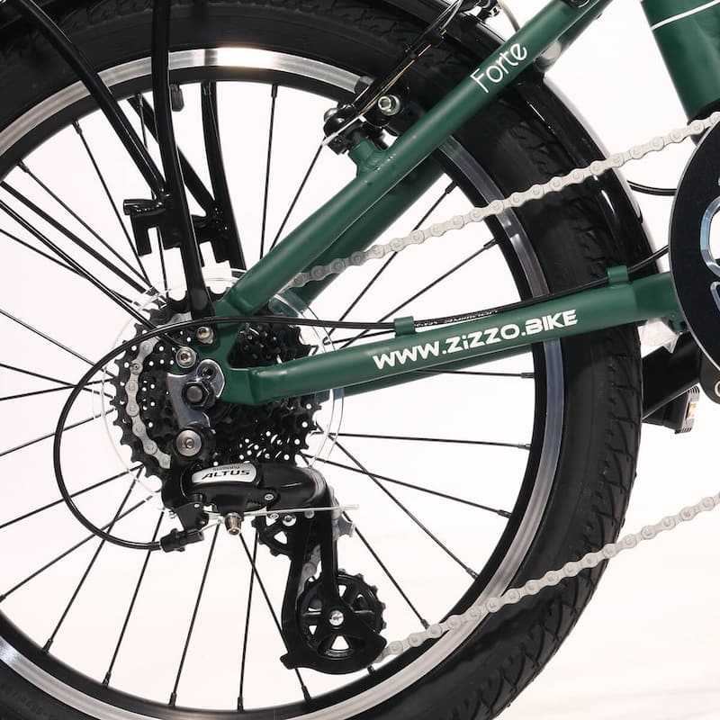 Zizzo Forte Heavy Duty 8-speed Aluminum Folding Bicycle