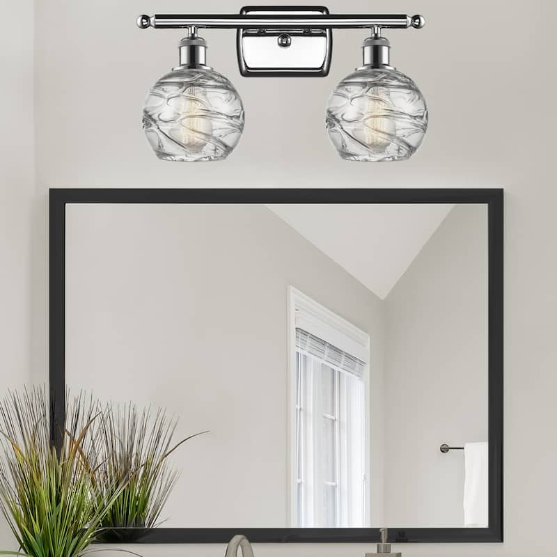 Innovations Lighting Athens Deco Swirl 2 Light 16" Bath Vanity Light