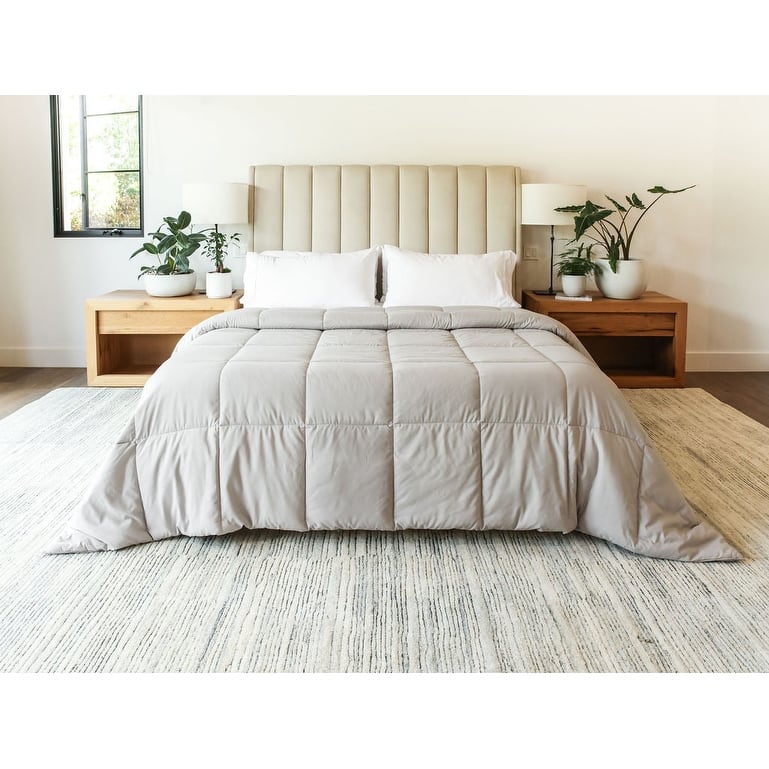 Jennifer Adams Lux Down Alternative Duvet Insert / Comforter - Queen/Full - Whisper Gray