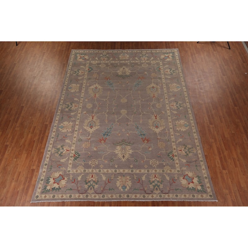 Oushak Oriental Large Area Rug Hand-Knotted Wool Carpet - 10'2" x 13'6"